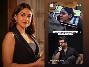 Mrunal Thakur shares her audition clip from ‘Super 30’