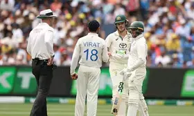 4th Test: Kohli reprimanded for shoulder bump with Konstas