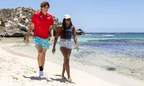 United Cup: Gauff, Fritz visit Rottnest Island as they get ready to lead field in Perth