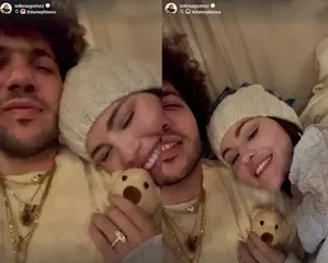 Selena Gomez cozies up with Benny Blanco, flaunts engagement ring