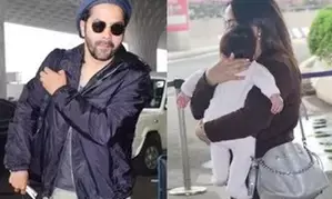 Varun Dhawan jets off with wife Natasha, daughter to ring in New Year