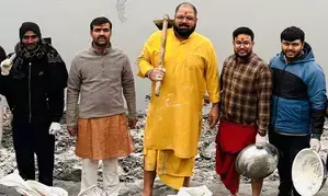Powerlifter-turned-shooter Gaurav Sharma begins clean-up drive at Yamuna ghats