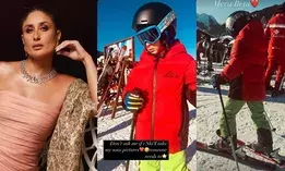 While Taimur enjoys skiing, mom Kareena captures the moment
