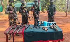 Large cache of arms, ammunition recovered in Manipur (Ld)
