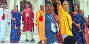 Hema Malini visits ISKCON temple in Navi Mumbai ahead of its inauguration by PM Modi Hema Malini visits ISKCON temple in Navi Mumbai ahead of its inauguration by PM Modi