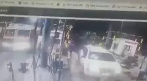 Two Andhra cops injured as car smuggling Ganja runs over them Two Andhra cops injured as car smuggling Ganja runs over them