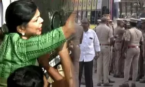 PMK leader Sowmiya Anbumani arrested during protest against Anna University sexual assault