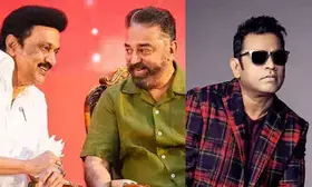 MK Stalin expresses gratitude to Kamal Haasan, A. R. Rahman for their  contribution towards Thiruvalluvar statue