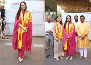 Manushi Chhillar begins New Year on a spiritual note Manushi Chhillar begins New Year on a spiritual note