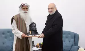 Home Minister Amit Shah meets Sadhguru