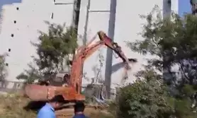 HYDRAA begins demolition of illegal building in Hyderabads Madhapur