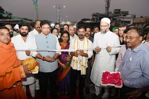 Hyderabads second longest flyover thrown open, named after former PM Manmohan Singh Hyderabads second longest flyover thrown open, named after former PM Manmohan Singh