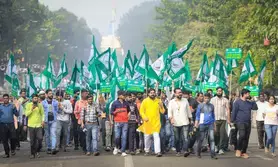 BJD stages massive protest against price rise