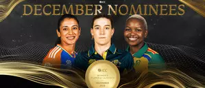 Mandhana, Sutherland, Mlaba nominated for Womens Player of December