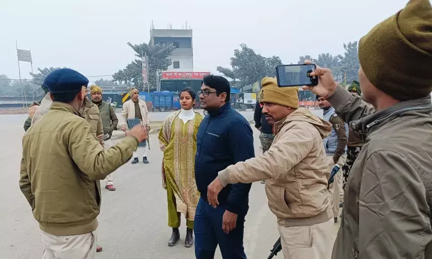 Joint Inspection Conducted to Address Traffic Congestion in Patna-Bhojpur Border Areas
