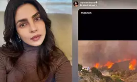 Priyanka Chopra REACTS to Palisades Fire in LA
