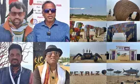 Puri beach festival: Sculptures made from waste materials a big draw