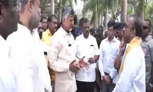 CM Naidu visits Tirupati stampede spot, pulls up officials