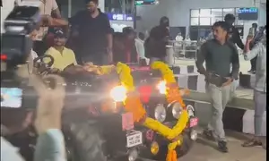 Nitish Kumar Reddy receives heros welcome in Visakhapatnam after Test tour of Australia