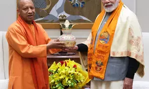 UP CM Yogi Adityanath meets PM Modi, invites him to Maha Kumbh Mela 2025