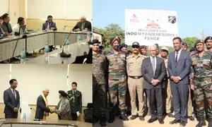 Manipur Governor visits India-Myanmar border, reviews border fencing work