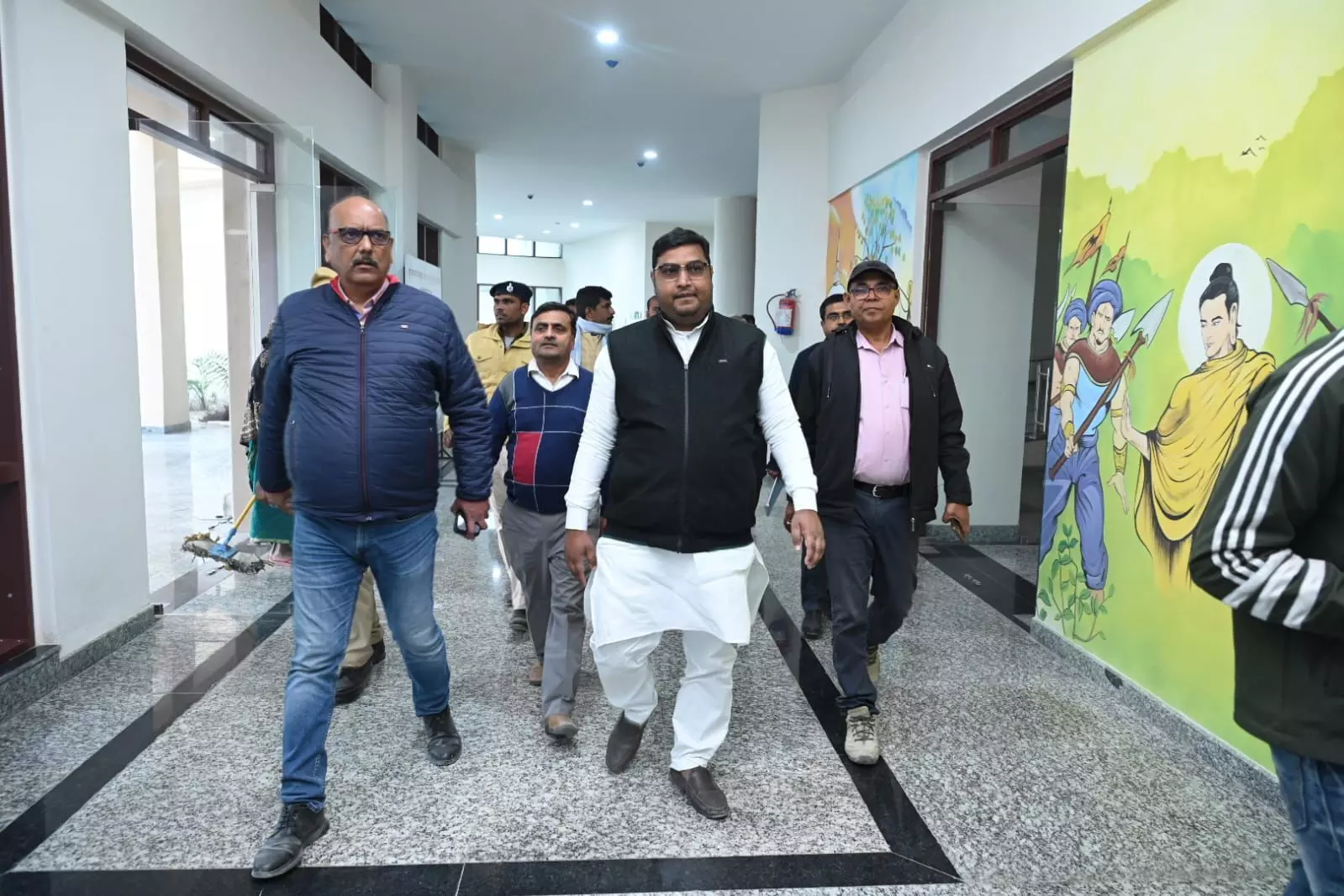 Bihar: Minister Jayant Raj inspected the Buddha Samyak Darshan Museum and Smriti Stupa in Vaishali Bihar: Minister Jayant Raj inspected the Buddha Samyak Darshan Museum and Smriti Stupa in Vaishali
