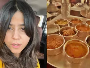 Ekta Kapoor enjoys yummy Rajasthani thali, says 2000 calories Ekta Kapoor enjoys yummy Rajasthani thali, says 2000 calories