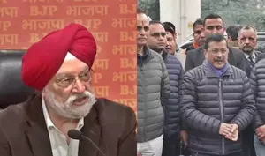 Kejriwal tells slum dwellers voting for BJP amounts to suicide; Hardeep Puri hits back Kejriwal tells slum dwellers voting for BJP amounts to suicide; Hardeep Puri hits back