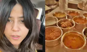 Ekta Kapoor enjoys yummy Rajasthani thali, says 2000 calories