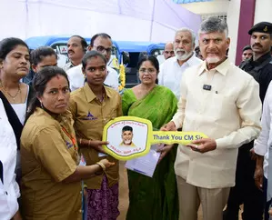 Chandrababu Naidu launches development works in native village