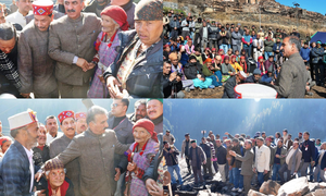 Himachal CM visits fire-affected village in Kullu