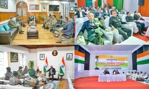 Four top Army officers discuss security situation in Manipur with Guv, CM