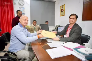 Manish Sisodia files nomination, taunts BJP over no CM face in Delhi elections Manish Sisodia files nomination, taunts BJP over no CM face in Delhi elections