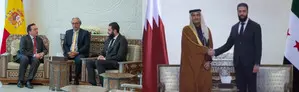 Qatari PM arrives in Syrian capital as Spanish delegation joins flurry of diplomatic talks Qatari PM arrives in Syrian capital as Spanish delegation joins flurry of diplomatic talks