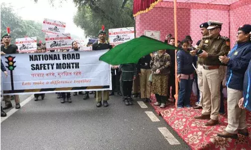 Road Safety Walkathon in Connaught Place, Delhi