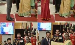 Manu, Gukesh, Harmanpreet, Praveen receive Khel Ratna as President Murmu honours sports icons at Rashtrapati Bhawan