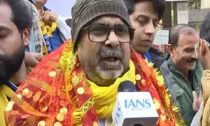 Delhi polls: Avadh Ojha files nomination; makes Sampada retort to AAPda jibe