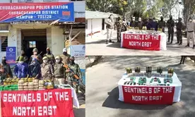 Drugs valued at Rs 62 crore seized in Manipur, two held