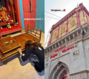 Sharvari seeks blessings for 2025 from temple in hometown Sharvari seeks blessings for 2025 from temple in hometown