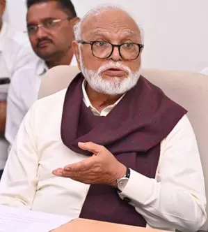 Sulking Bhujbal attends NCP convention at Praful Patels request Sulking Bhujbal attends NCP convention at Praful Patels request