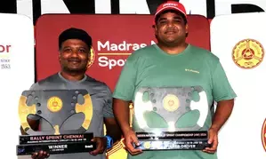 Double delight for Philippos Matthai, Arushi Vikram at National Rally Sprint Championship