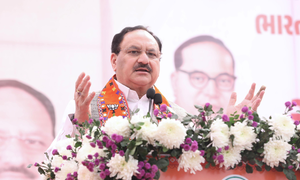 Nadda lauds Modi govt for revoking Article 370, slams Congress for tampering with Constitution