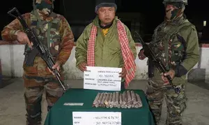 Security forces seize explosives in Mizoram