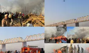 Gas cylinder blast causes fire at Mahakumbh Mela venue; no casualties (Ld)