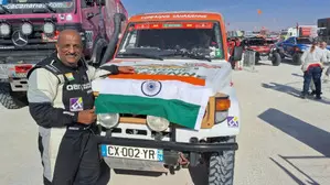 Sanjay Takale returns to heros welcome after making history at Dakar Sanjay Takale returns to heros welcome after making history at Dakar