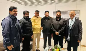 Telangana, Andhra Pradesh CMs meet at Zurich Airport