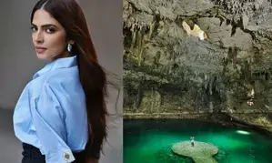 Actress Malavika Mohanan fascinated by the Cenotes of Mexico!