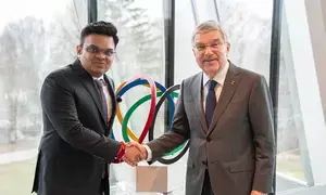 ICC Chair meets IOC President to discuss key LA 2028 initiatives for cricket (Ld)