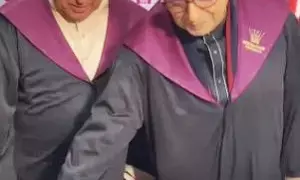 Subhash Ghai & Javed Akhtar in one frame as they celebrate their 80th birthday together