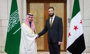 Saudi FM calls for sanction removal during first visit to Damascus after regime change